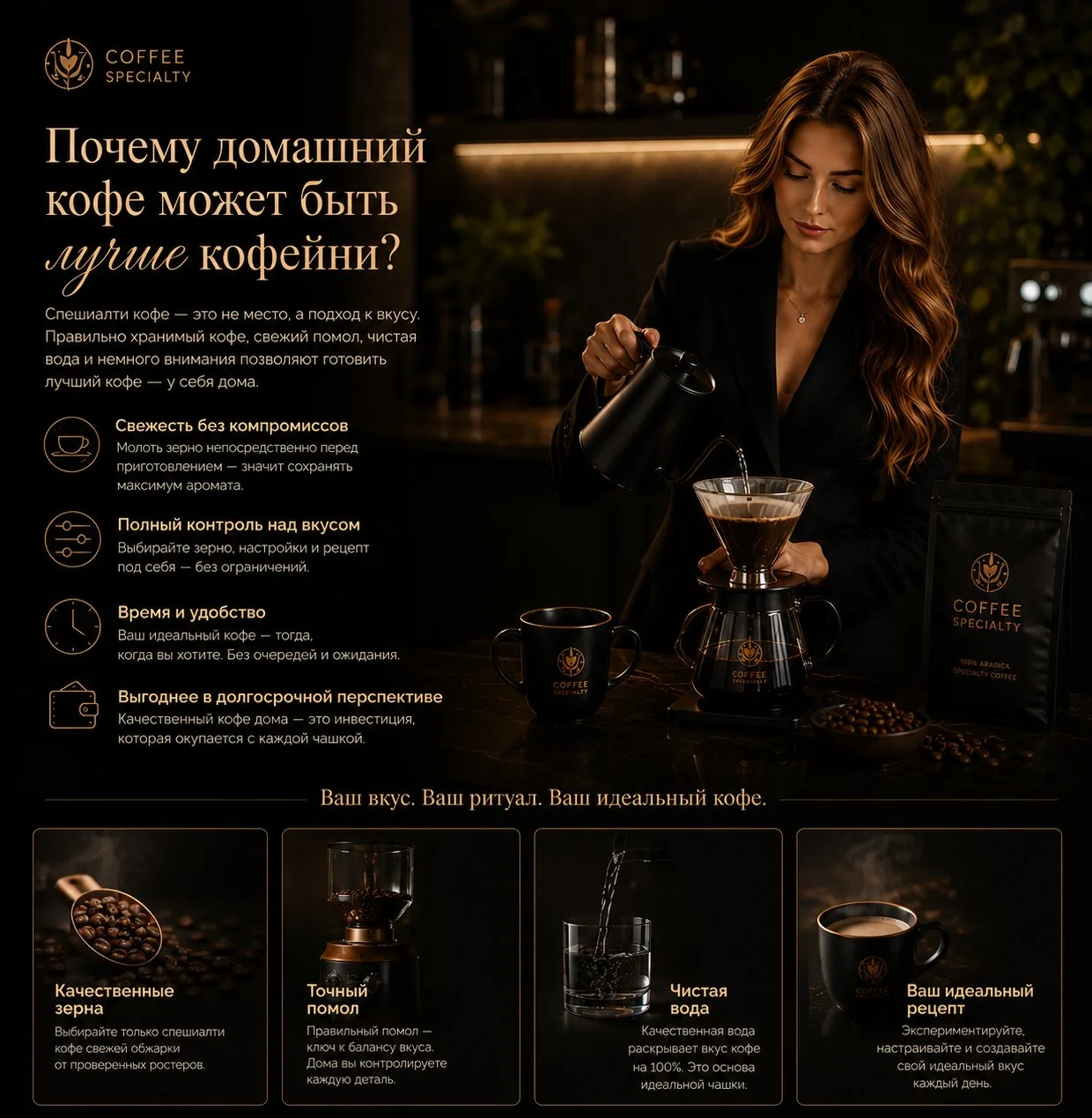 Почему домашний кофе лучше кофейни