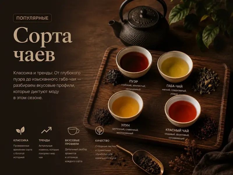 Чай и кофе в зёрнах